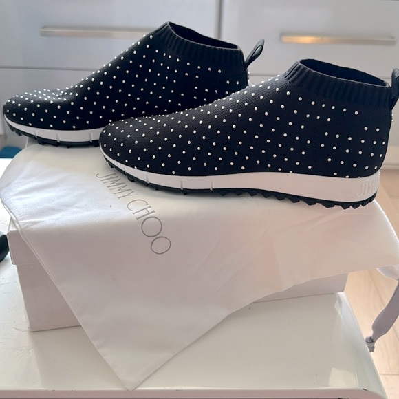 Jimmy Choo flyknit studed sneakers - Picture 1 of 7
